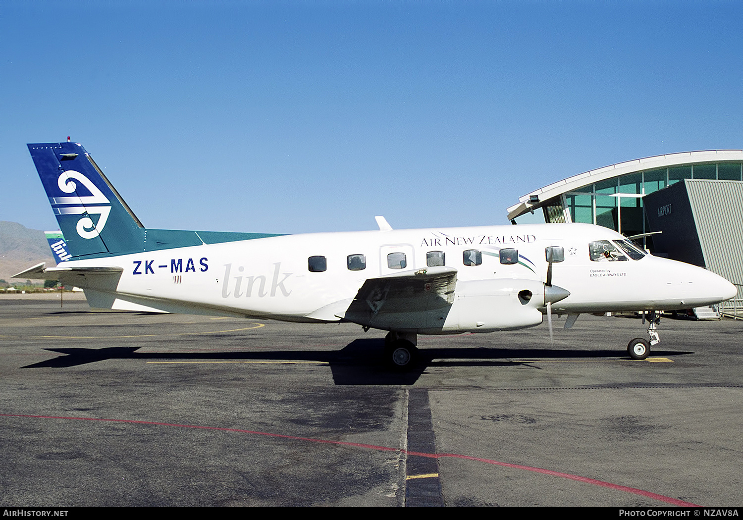 Aircraft Photo of ZK-MAS | Embraer EMB-110P1 Bandeirante | Air New Zealand Link | AirHistory.net #719044