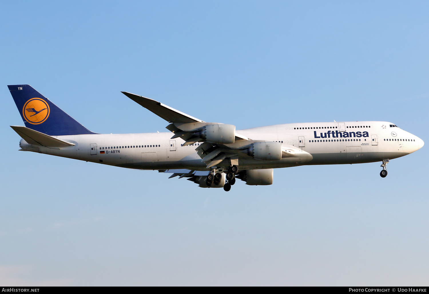 Aircraft Photo of D-ABYN | Boeing 747-830 | Lufthansa | AirHistory.net #719091