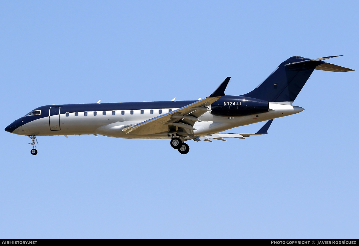 Aircraft Photo of N724JJ | Bombardier Global Express XRS (BD-700-1A10) | AirHistory.net #719122