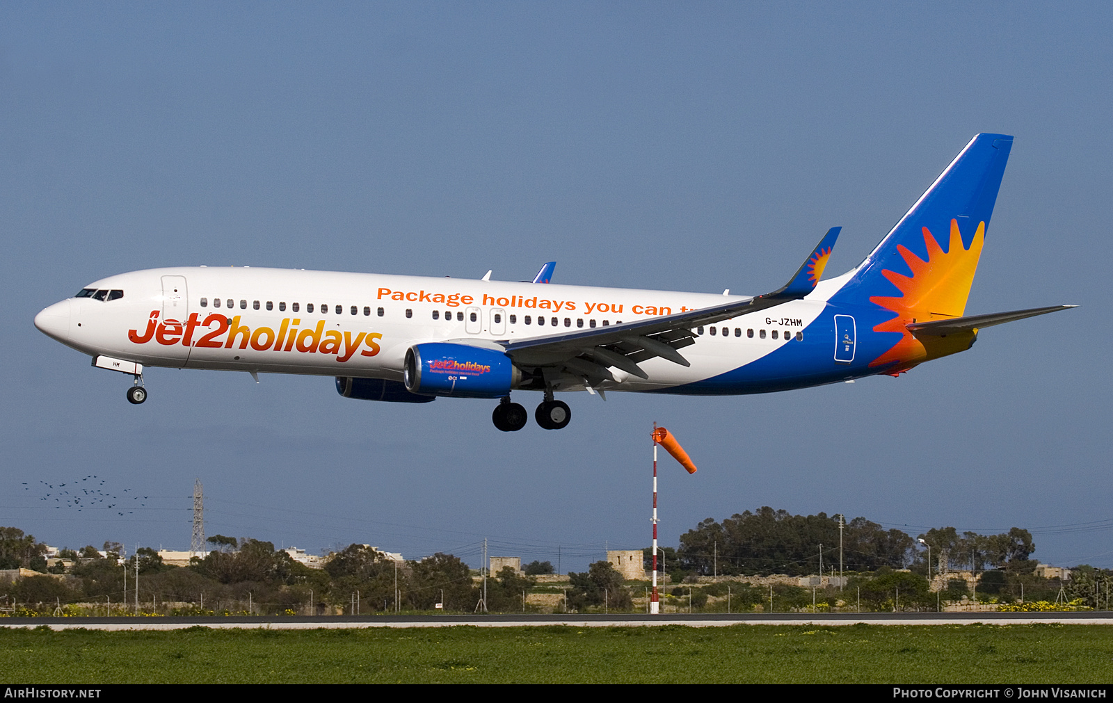 Aircraft Photo of G-JZHM | Boeing 737-800 | Jet2 Holidays | AirHistory.net #719286
