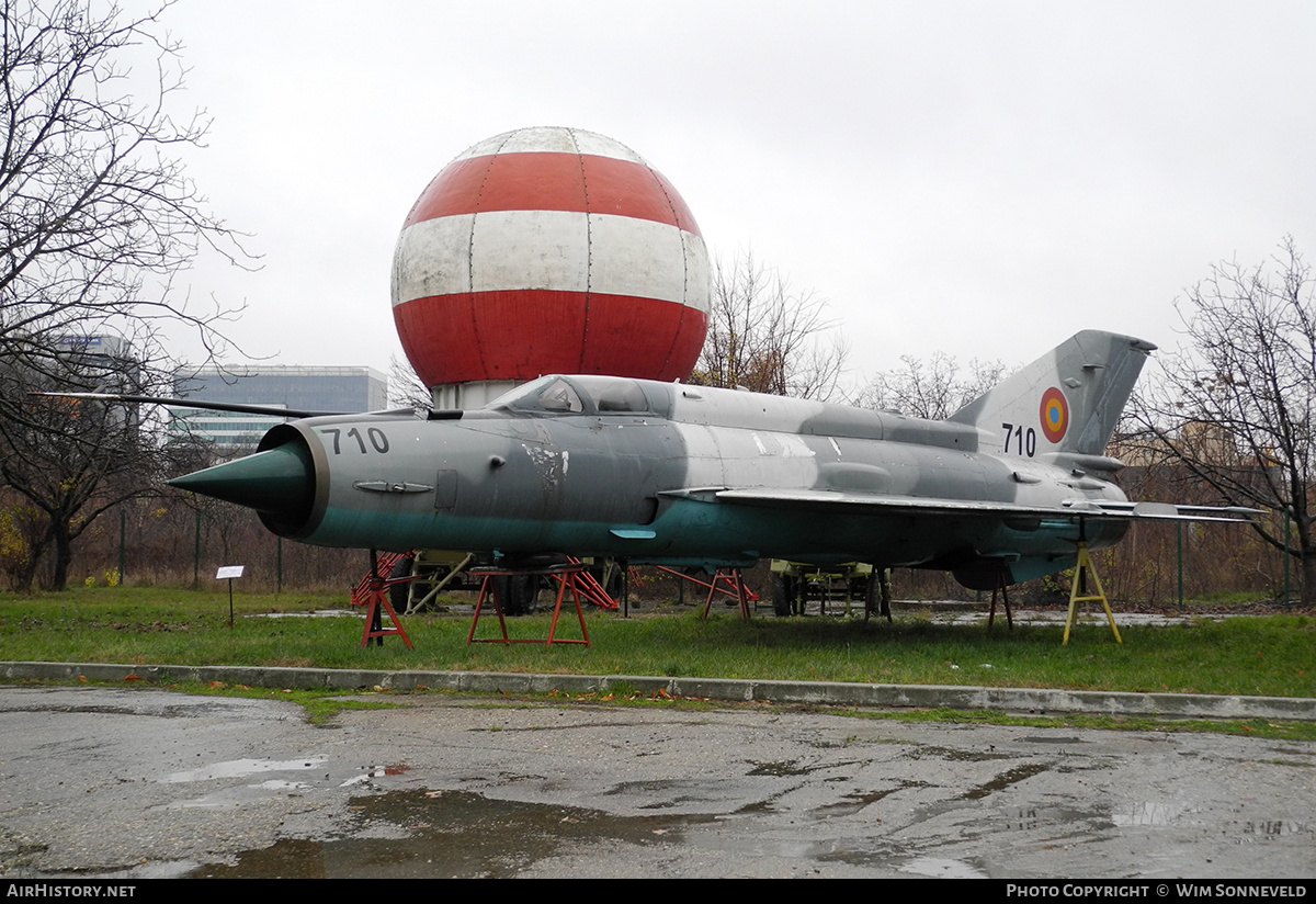 Aircraft Photo of 710 | Mikoyan-Gurevich MiG-21M Lancer A | Romania - Air Force | AirHistory.net #719341