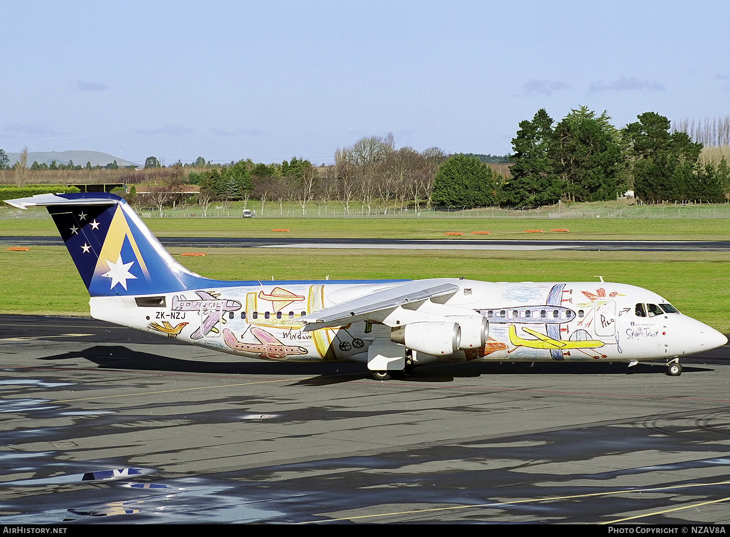 Aircraft Photo of ZK-NZJ | British Aerospace BAe-146-300 | Ansett New Zealand | AirHistory.net #719456