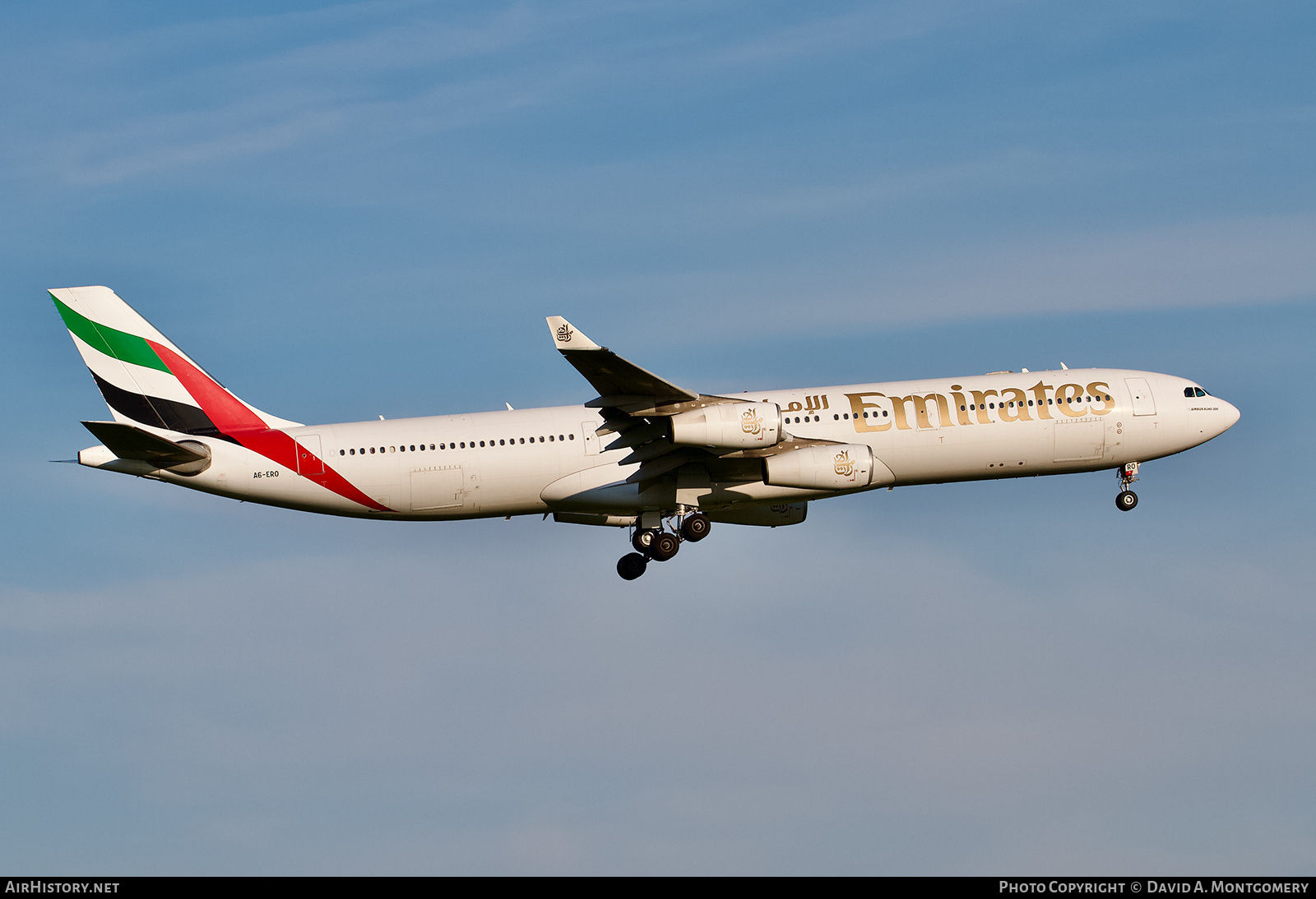 Aircraft Photo of A6-ERO | Airbus A340-313X | Emirates | AirHistory.net #719499