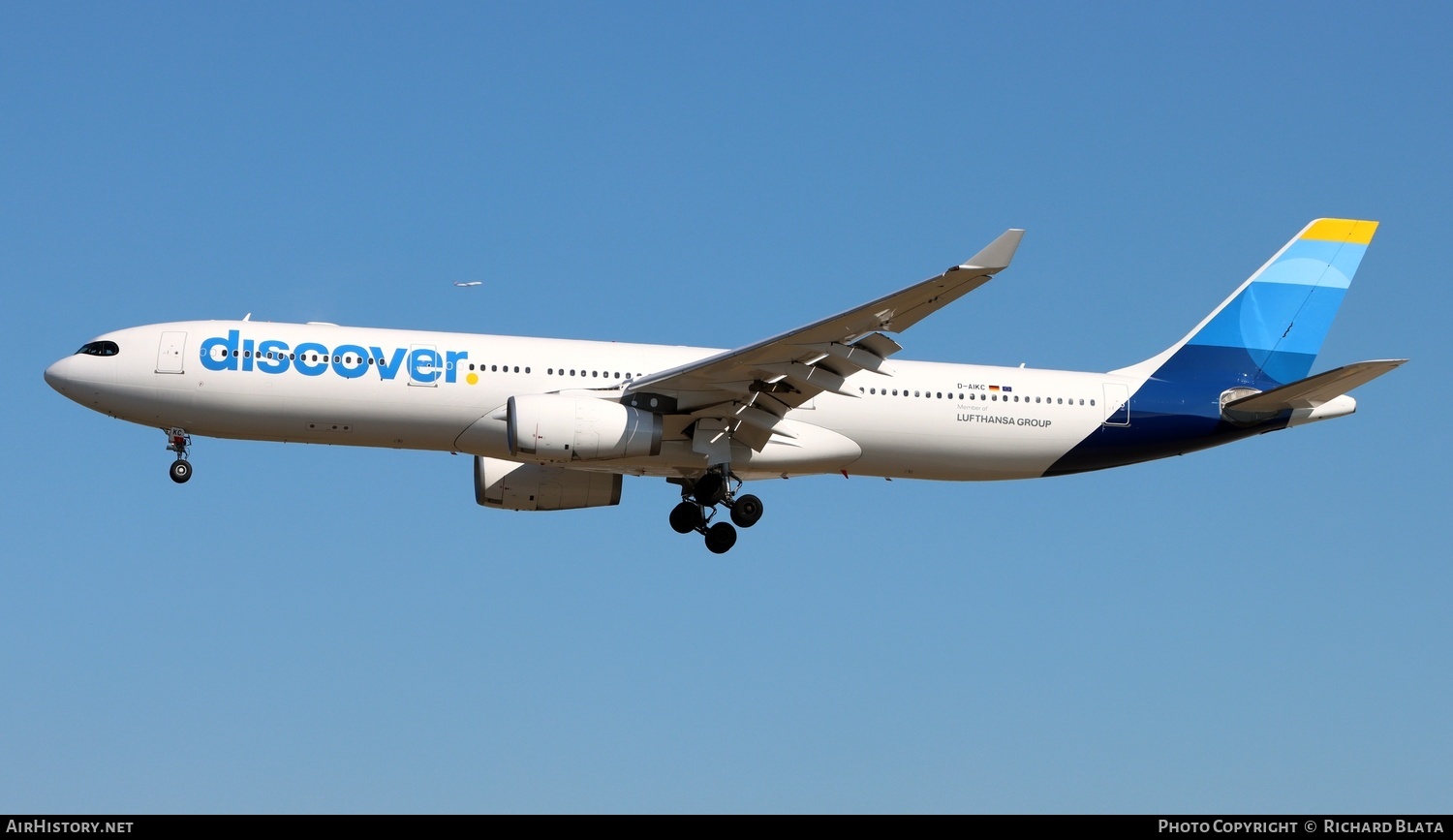 Aircraft Photo of D-AIKC | Airbus A330-343 | Discover Airlines | AirHistory.net #719517