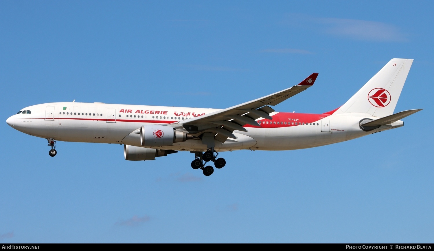 Aircraft Photo of 7T-VJY | Airbus A330-202 | Air Algérie | AirHistory.net #719528