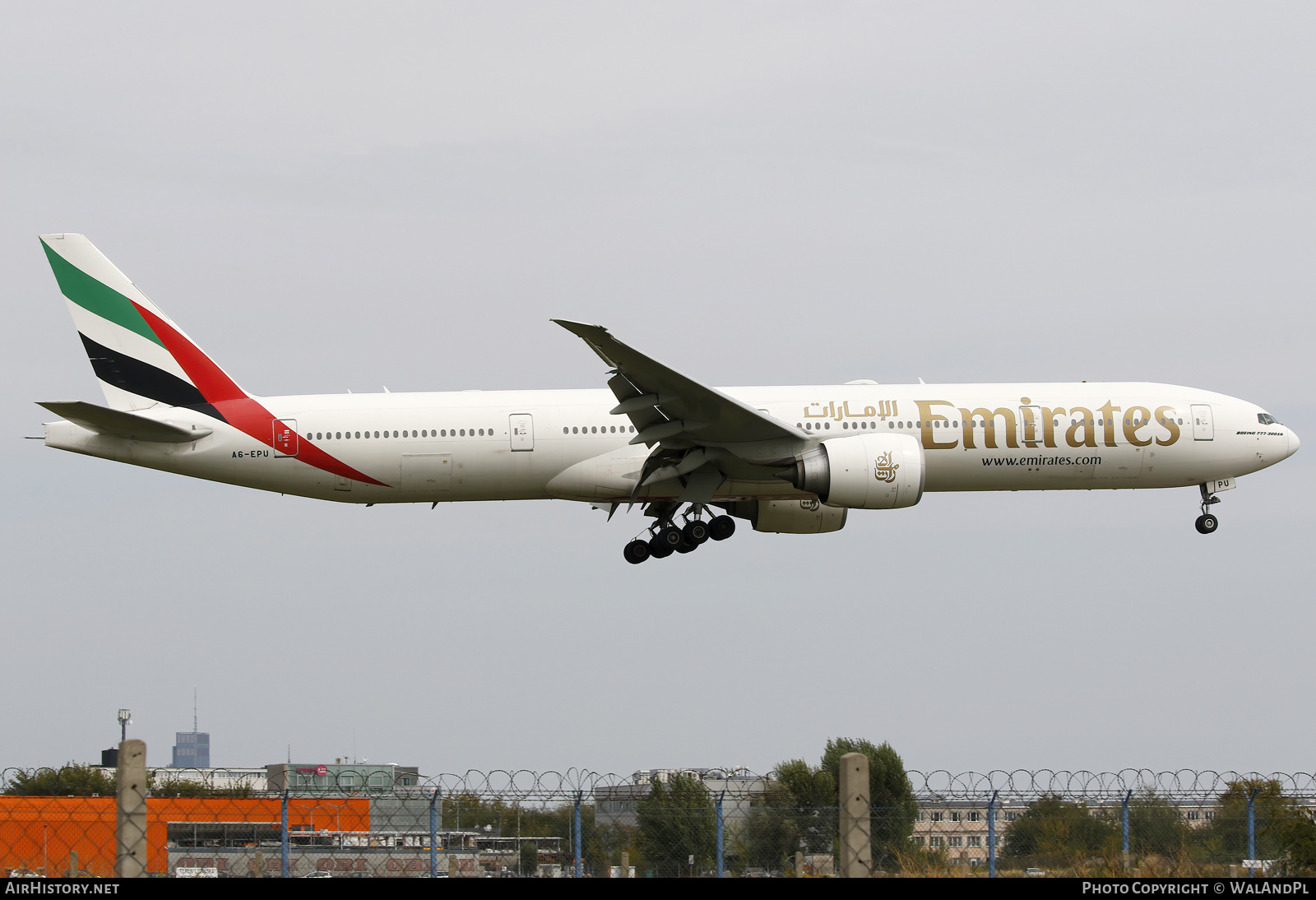 Aircraft Photo of A6-EPU | Boeing 777-300/ER | Emirates | AirHistory.net #719699