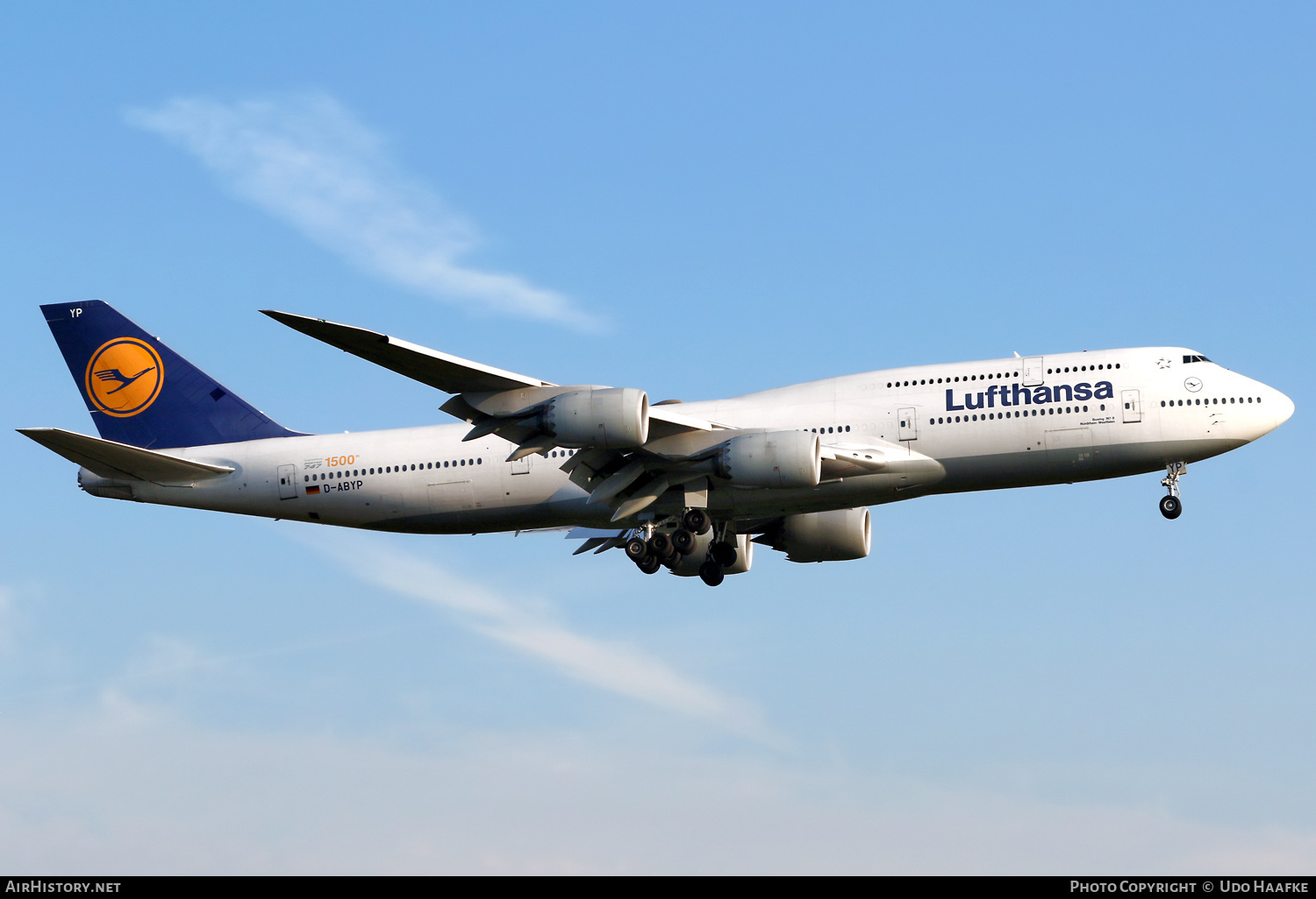 Aircraft Photo of D-ABYP | Boeing 747-830 | Lufthansa | AirHistory.net #719729