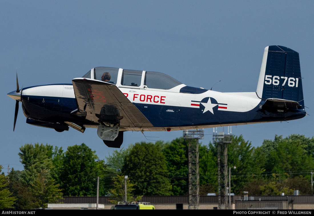 Aircraft Photo of N634M / 56761 | Beech T-34A Mentor | USA - Air Force | AirHistory.net #719802