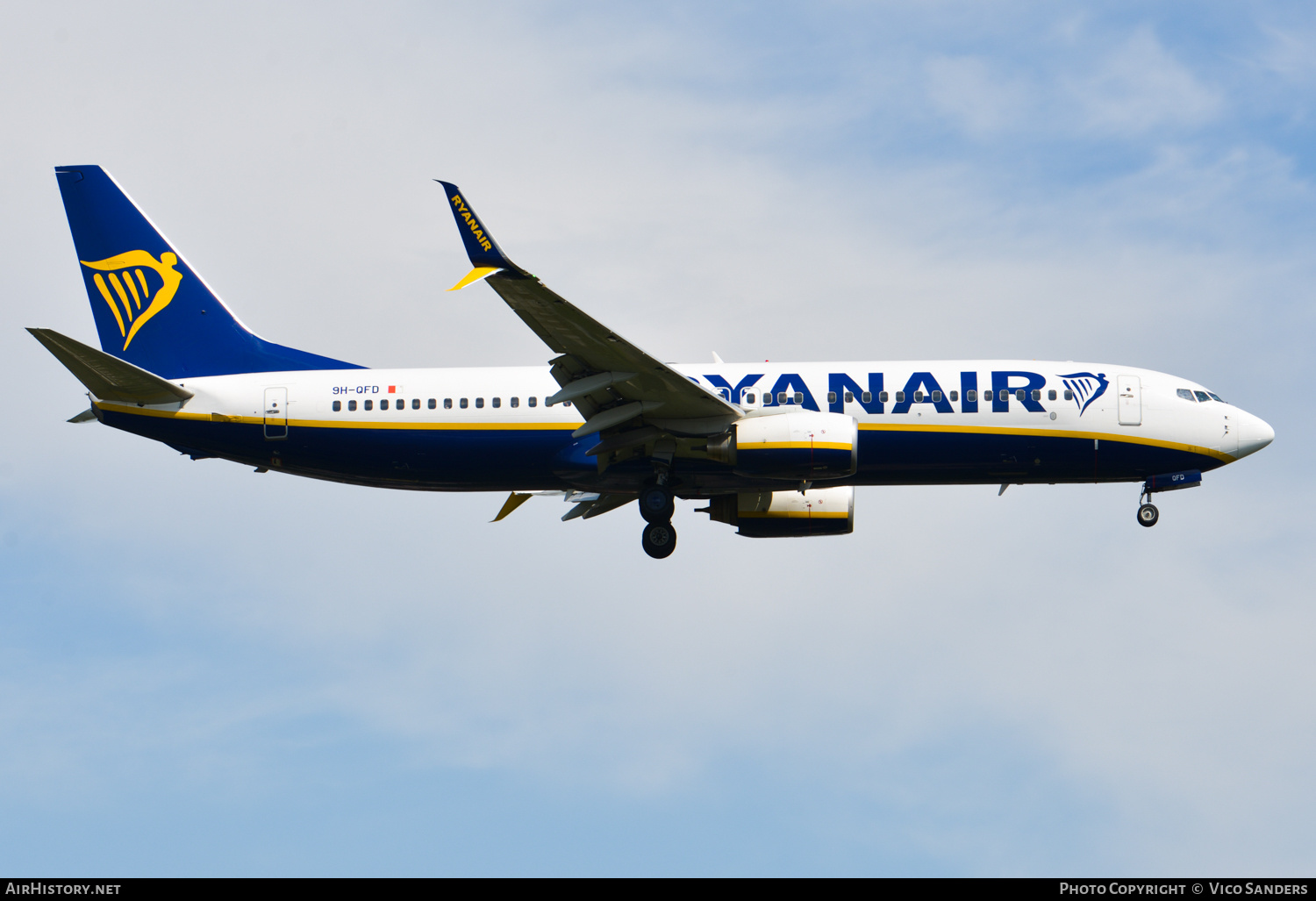 Aircraft Photo of 9H-QFD | Boeing 737-8AS | Ryanair | AirHistory.net #719835