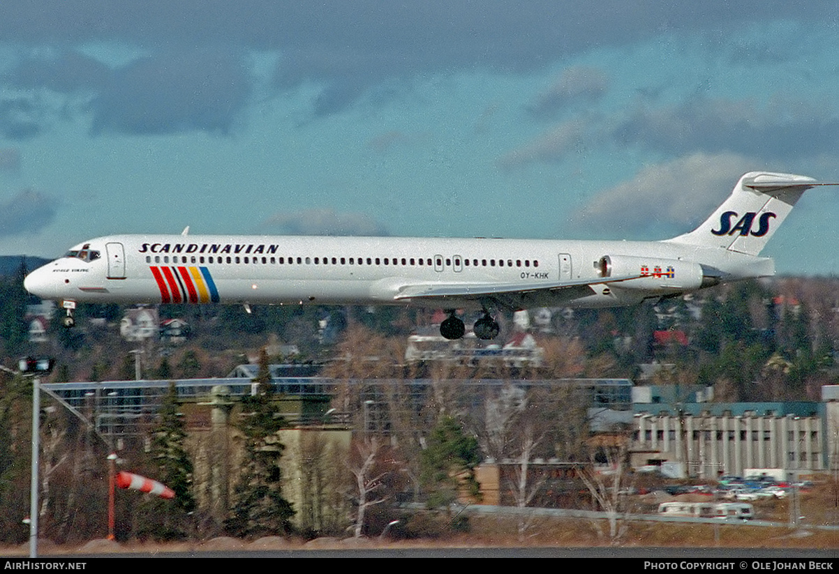 Aircraft Photo of OY-KHK | McDonnell Douglas MD-81 (DC-9-81) | Scandinavian Airlines - SAS | AirHistory.net #719872