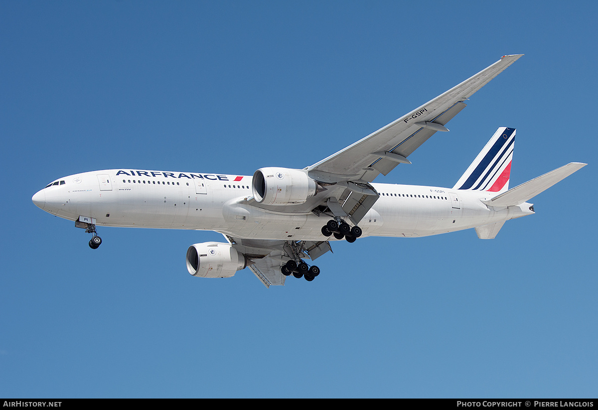 Aircraft Photo of F-GSPI | Boeing 777-228/ER | Air France | AirHistory.net #719875
