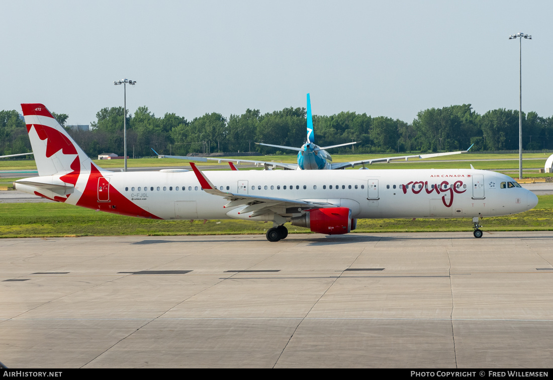 Aircraft Photo of C-FJQL | Airbus A321-211 | Air Canada Rouge | AirHistory.net #719878