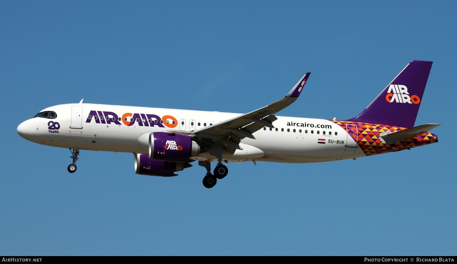 Aircraft Photo of SU-BUK | Airbus A320-251N | Air Cairo | AirHistory.net #719959