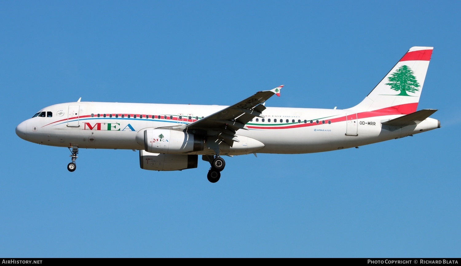 Aircraft Photo of OD-MRR | Airbus A320-232 | MEA - Middle East Airlines | AirHistory.net #719961