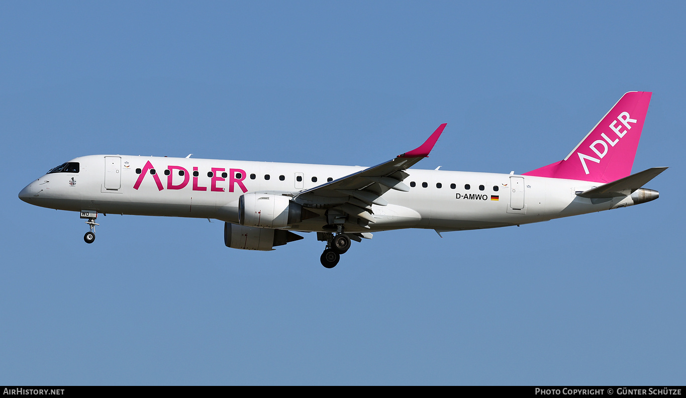 Aircraft Photo of D-AMWO | Embraer 190AR (ERJ-190-100IGW) | German Airways | AirHistory.net #720025