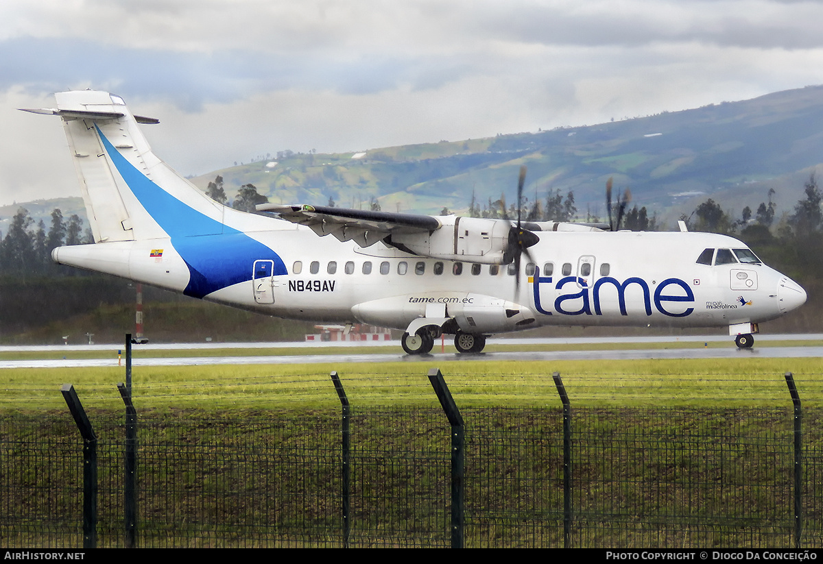 Aircraft Photo of N849AV | ATR ATR-42-500 | TAME Línea Aérea del Ecuador | AirHistory.net #720105