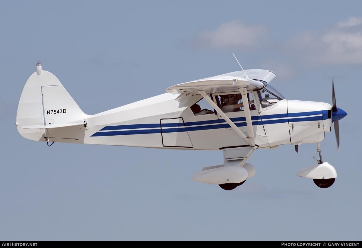 Aircraft Photo of N7543D | Piper PA-22-150 Tri-Pacer | AirHistory.net #720127