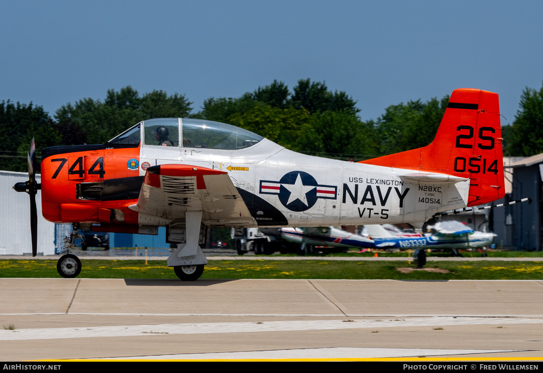 Aircraft Photo of N28XC / 140514 | North American T-28C Trojan | USA - Navy | AirHistory.net #720152
