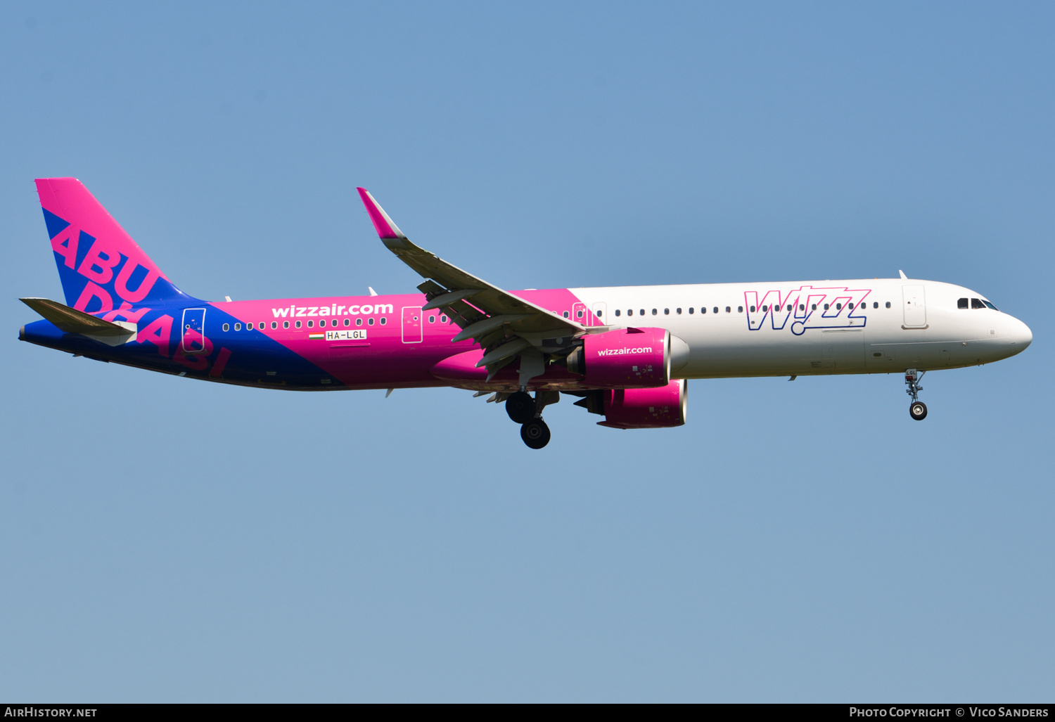 Aircraft Photo of HA-LGL | Airbus A321-271NX | Wizz Air Abu Dhabi | AirHistory.net #720207
