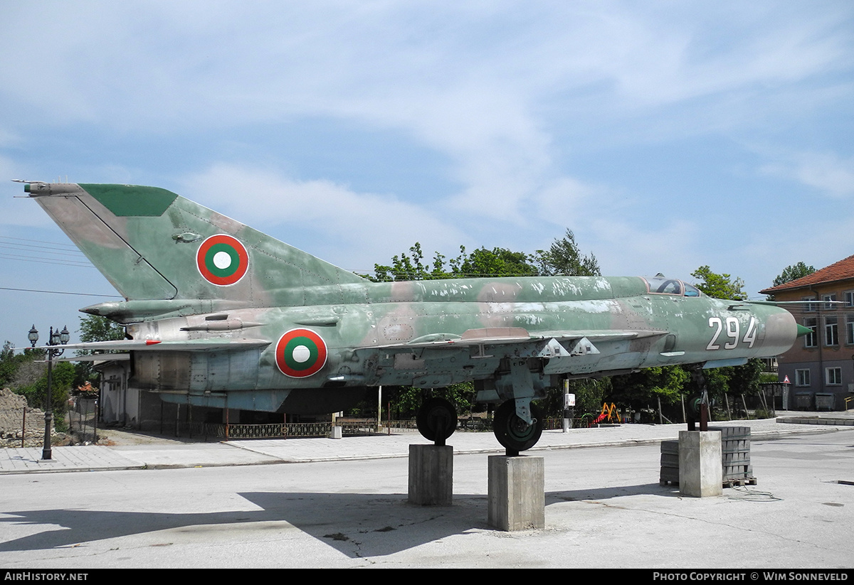 Aircraft Photo of 294 | Mikoyan-Gurevich MiG-21bis | Bulgaria - Air Force | AirHistory.net #720260