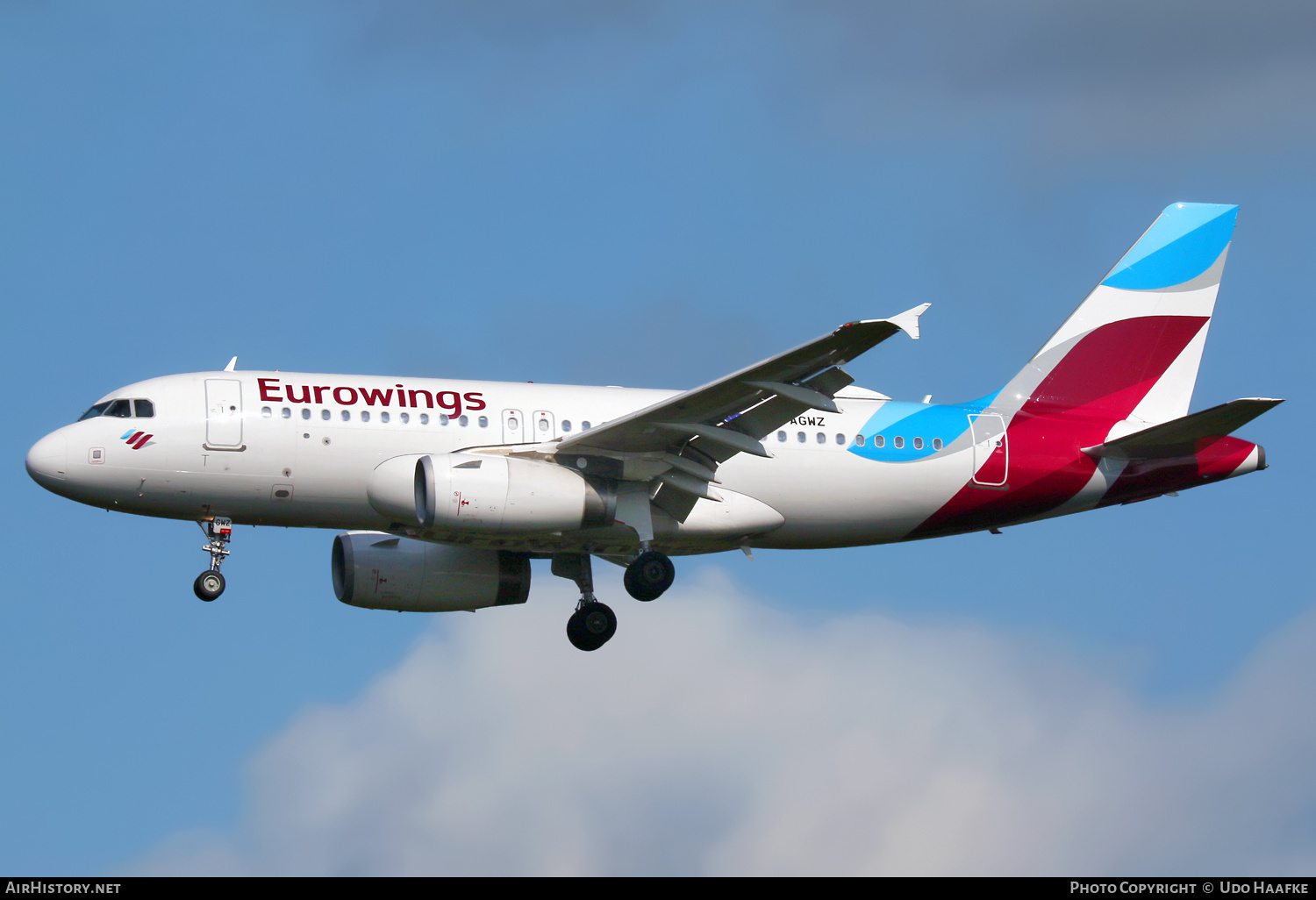 Aircraft Photo of D-AGWZ | Airbus A319-132 | Eurowings | AirHistory.net #720266