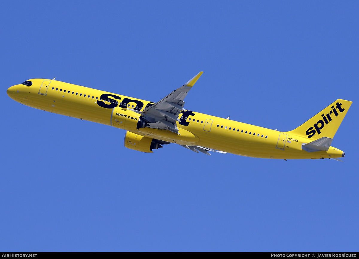 Aircraft Photo of N713NK | Airbus A321-271NX | Spirit Airlines | AirHistory.net #720321