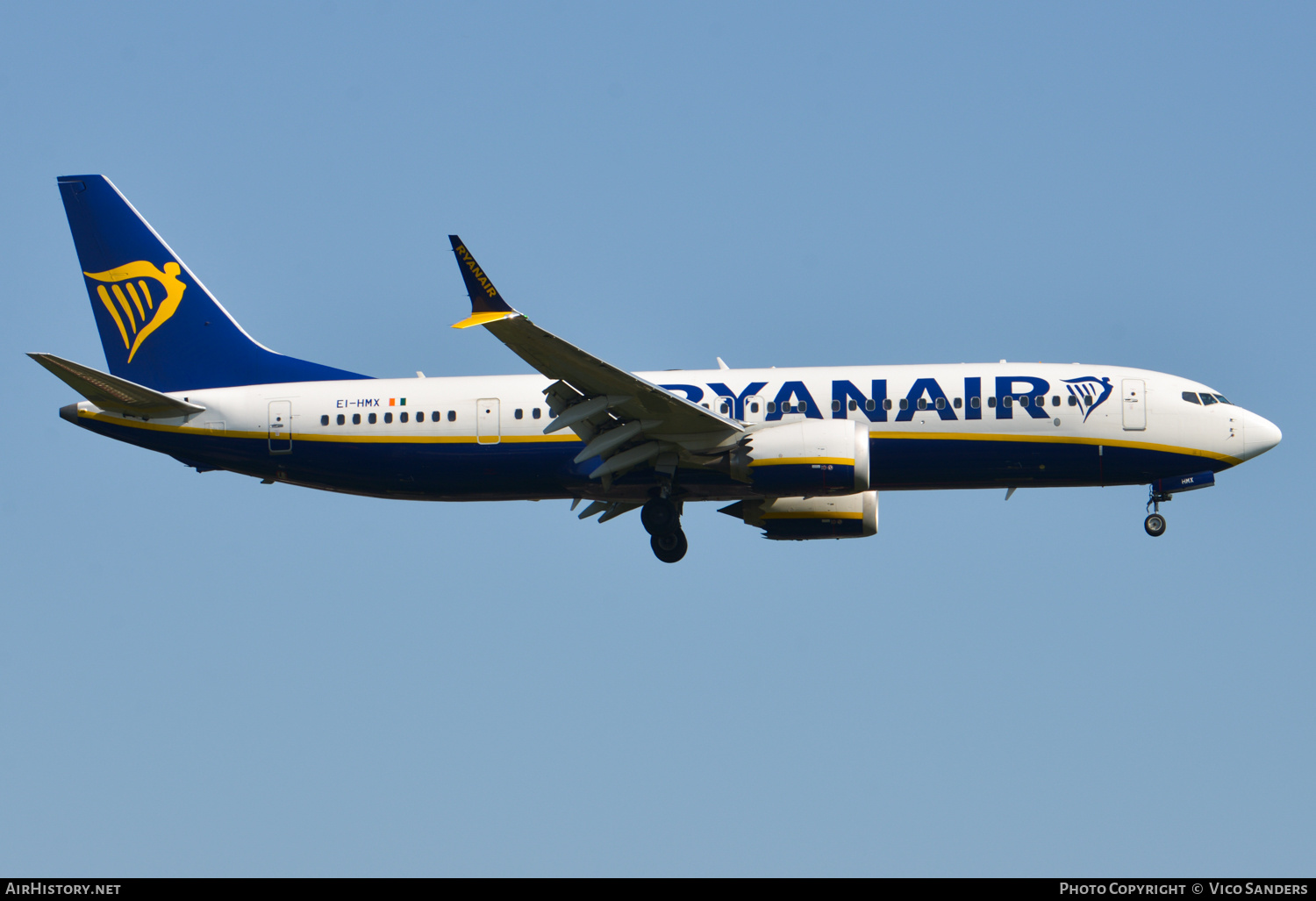 Aircraft Photo of EI-HMX | Boeing 737-8200 Max 200 | Ryanair | AirHistory.net #720411