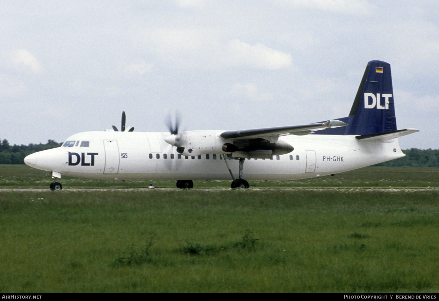 Aircraft Photo of PH-GHK | Fokker 50 | DLT - Deutsche Luftverkehrsgesellschaft | AirHistory.net #720461