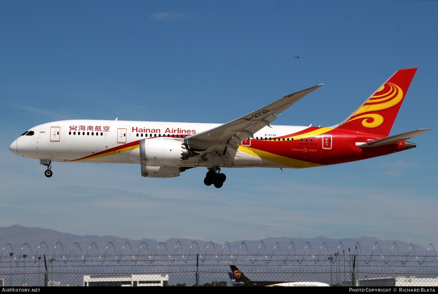 Aircraft Photo of B-2739 | Boeing 787-8 Dreamliner | Hainan Airlines | AirHistory.net #720463