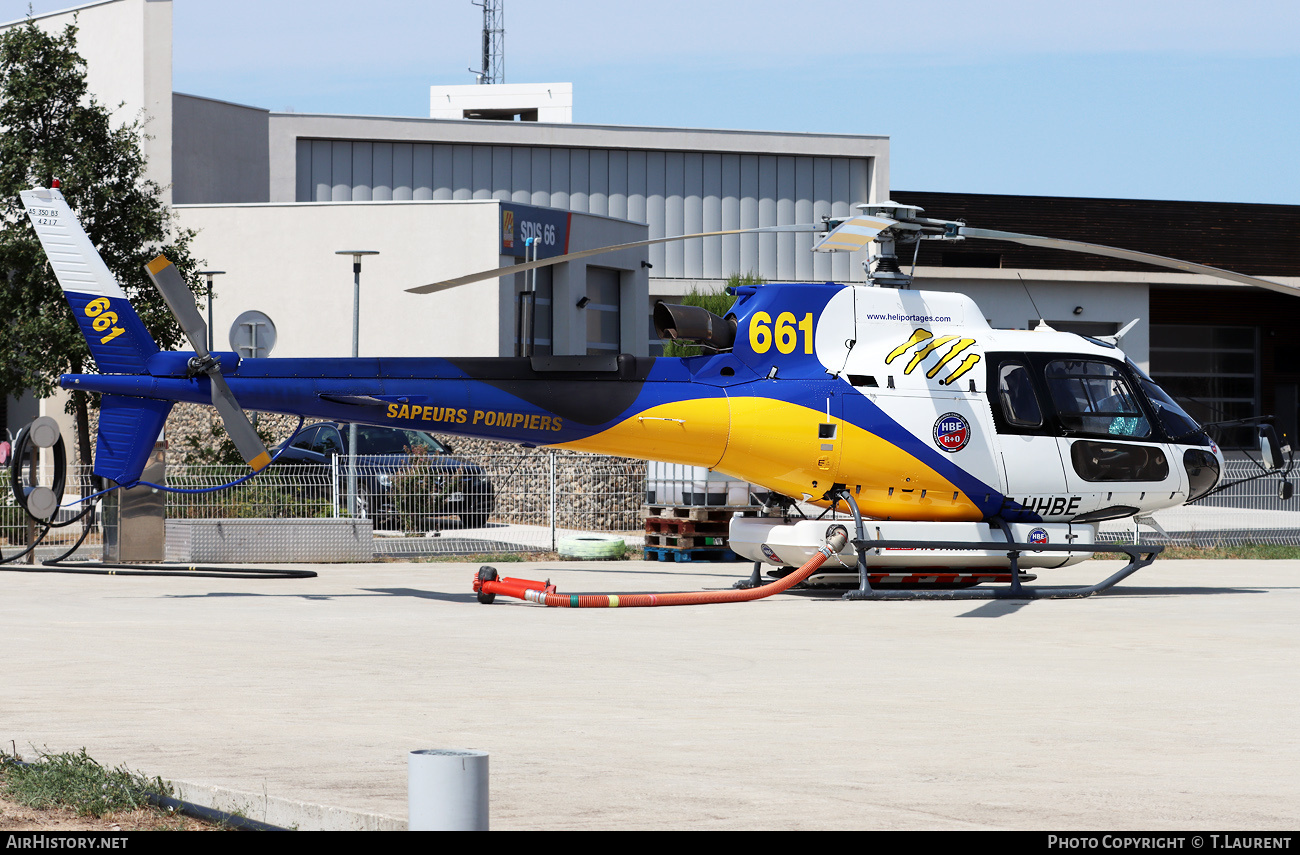 Aircraft Photo of F-HHBE | Aerospatiale AS-350B-3 Ecureuil | HBE R+O - Hélicoptère Bombardier d'Eau | AirHistory.net #720471