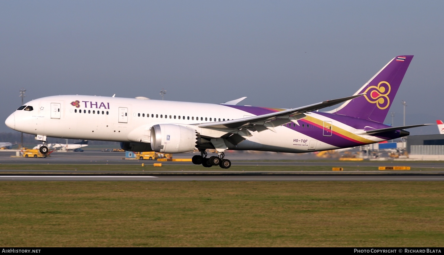 Aircraft Photo of HS-TQF | Boeing 787-8 Dreamliner | Thai Airways International | AirHistory.net #720490