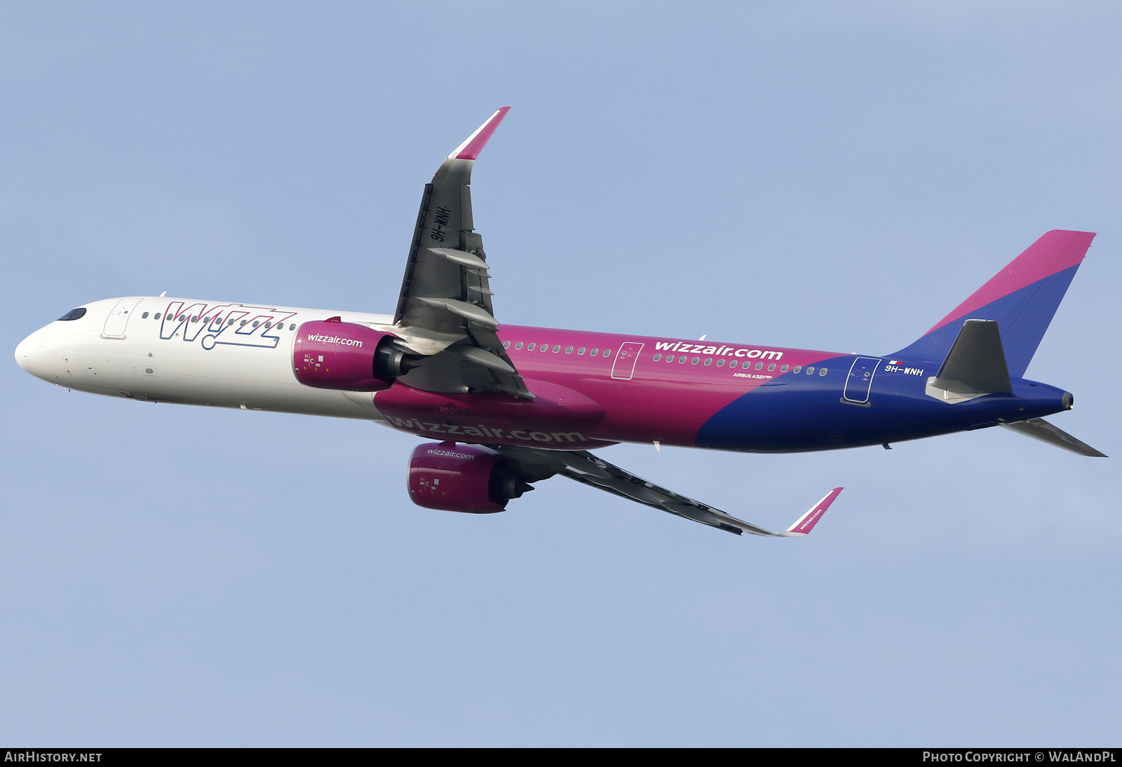 Aircraft Photo of 9H-WNH | Airbus A321-271NX | Wizz Air | AirHistory.net #720496