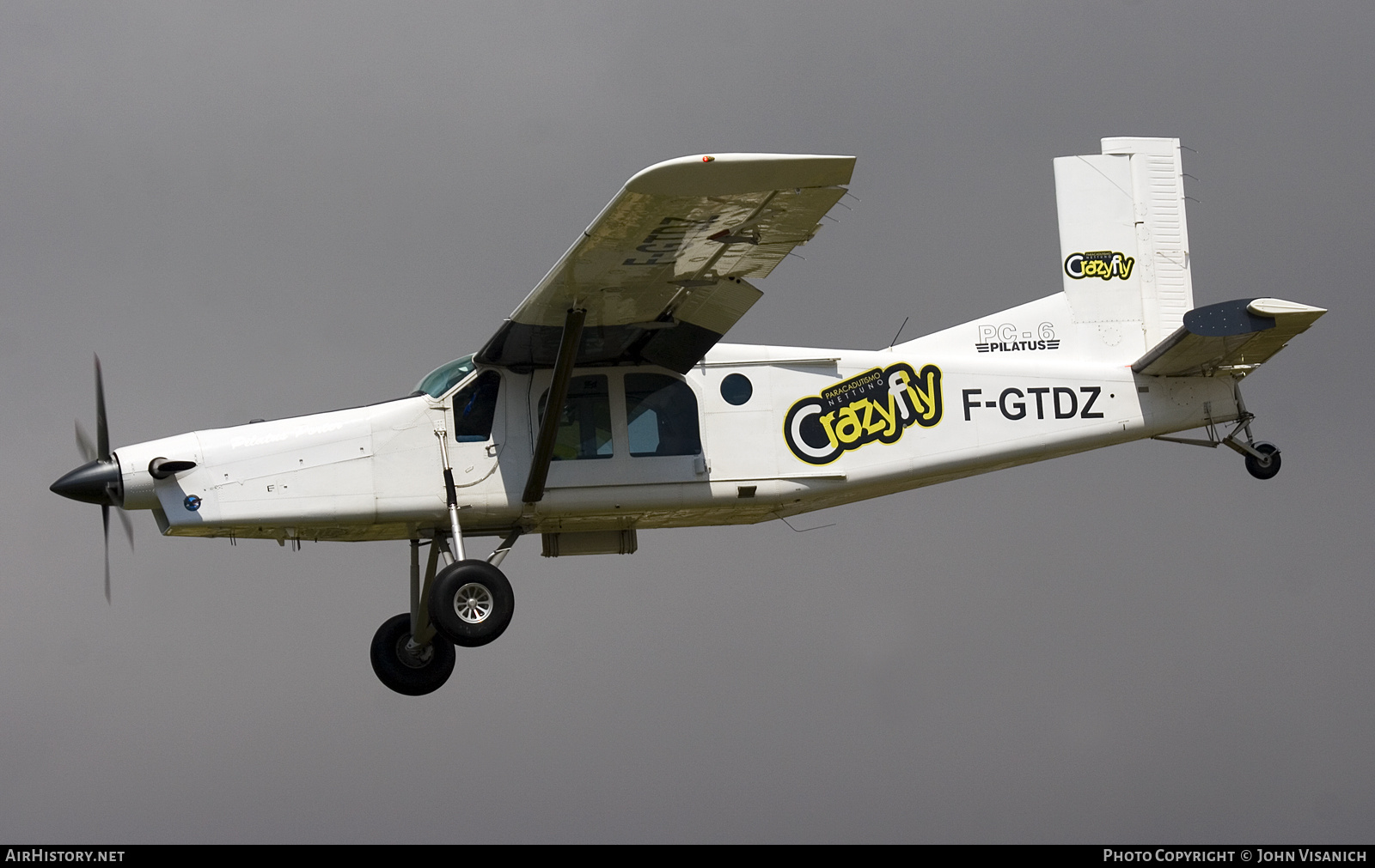 Aircraft Photo of F-GTDZ | Pilatus PC-6/B2/34-H4 Turbo Porter | Paracadutismo Nettuno Crazy Fly | AirHistory.net #720586