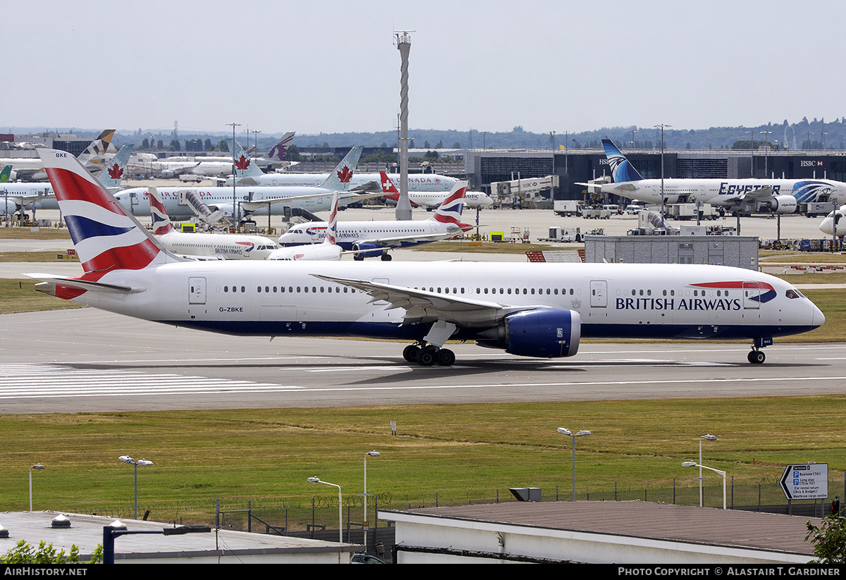 Aircraft Photo of G-ZBKE | Boeing 787-9 Dreamliner | British Airways | AirHistory.net #720628