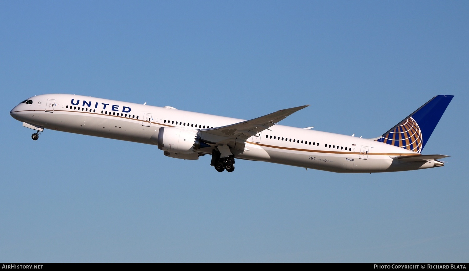 Aircraft Photo of N14001 | Boeing 787-10 Dreamliner | United Airlines | AirHistory.net #720717