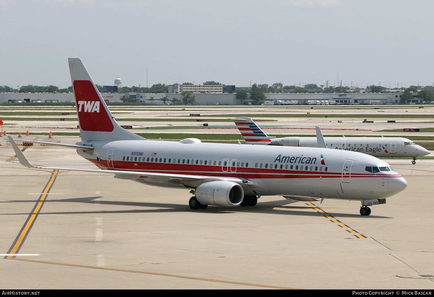 Aircraft Photo of N915NN | Boeing 737-823 | American Airlines | Trans World Airlines - TWA | AirHistory.net #720730