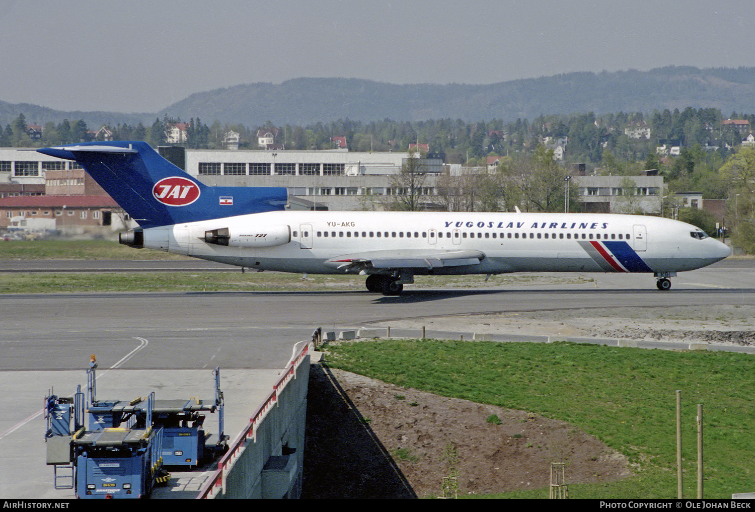 Aircraft Photo of YU-AKG | Boeing 727-2H9/Adv | JAT Yugoslav Airlines - Jugoslovenski Aerotransport | AirHistory.net #720741