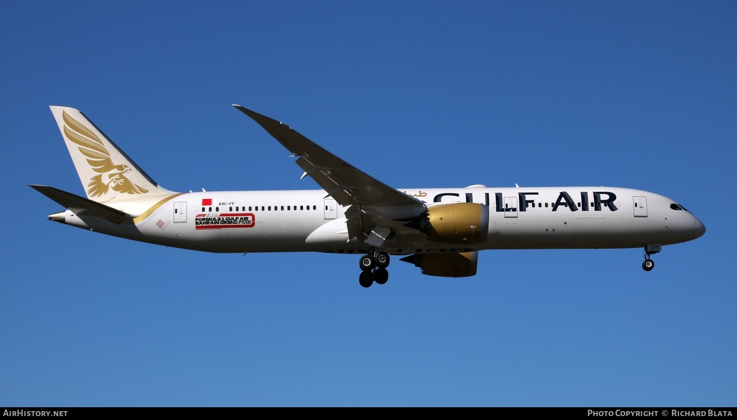 Aircraft Photo of A9C-FF | Boeing 787-9 Dreamliner | Gulf Air | AirHistory.net #720757