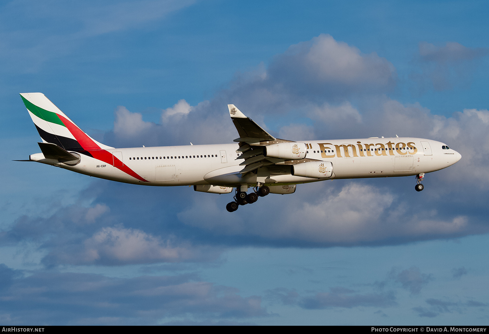 Aircraft Photo of A6-ERP | Airbus A340-313 | Emirates | AirHistory.net #720949