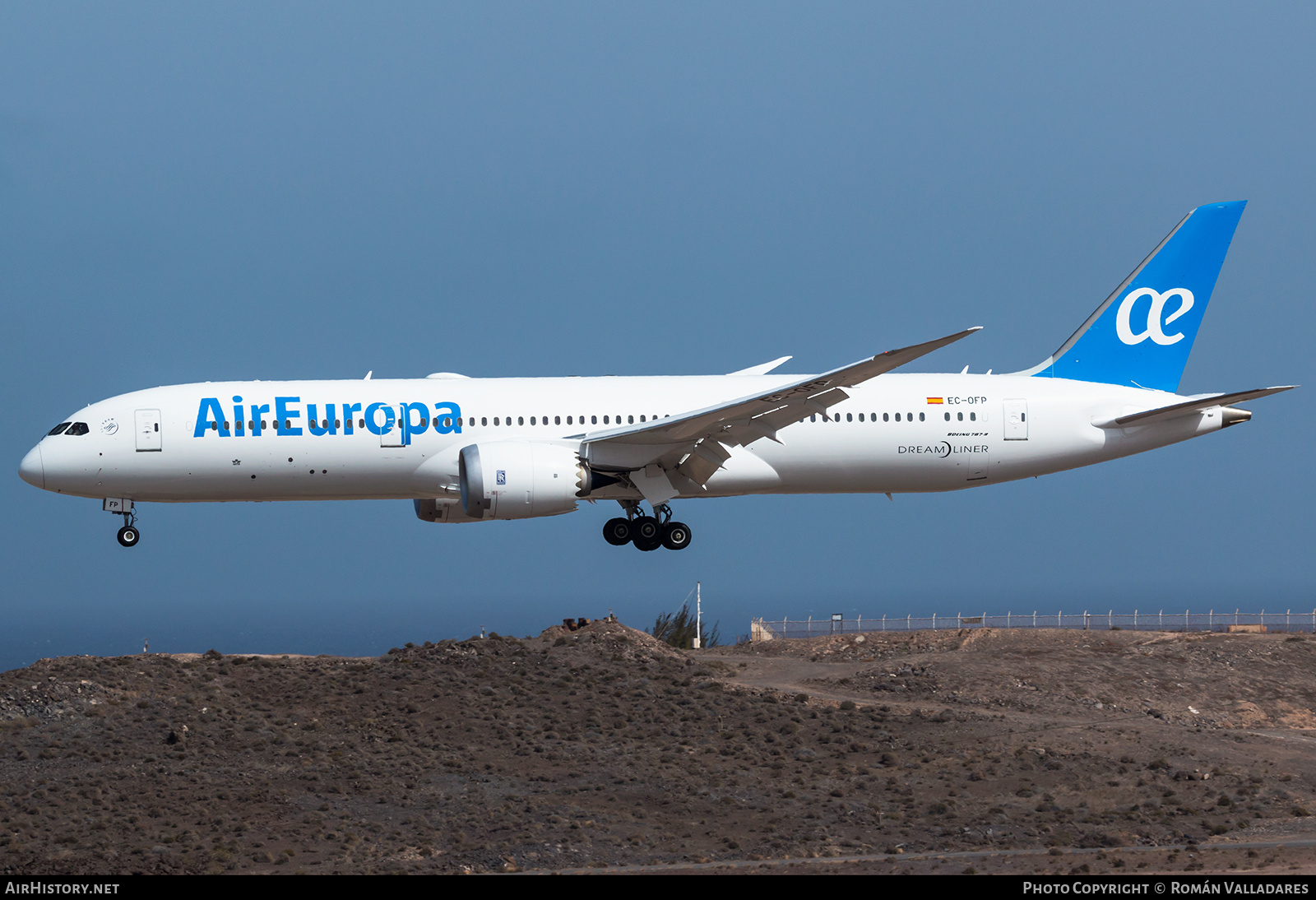 Aircraft Photo of EC-OFP | Boeing 787-9 Dreamliner | Air Europa | AirHistory.net #721002