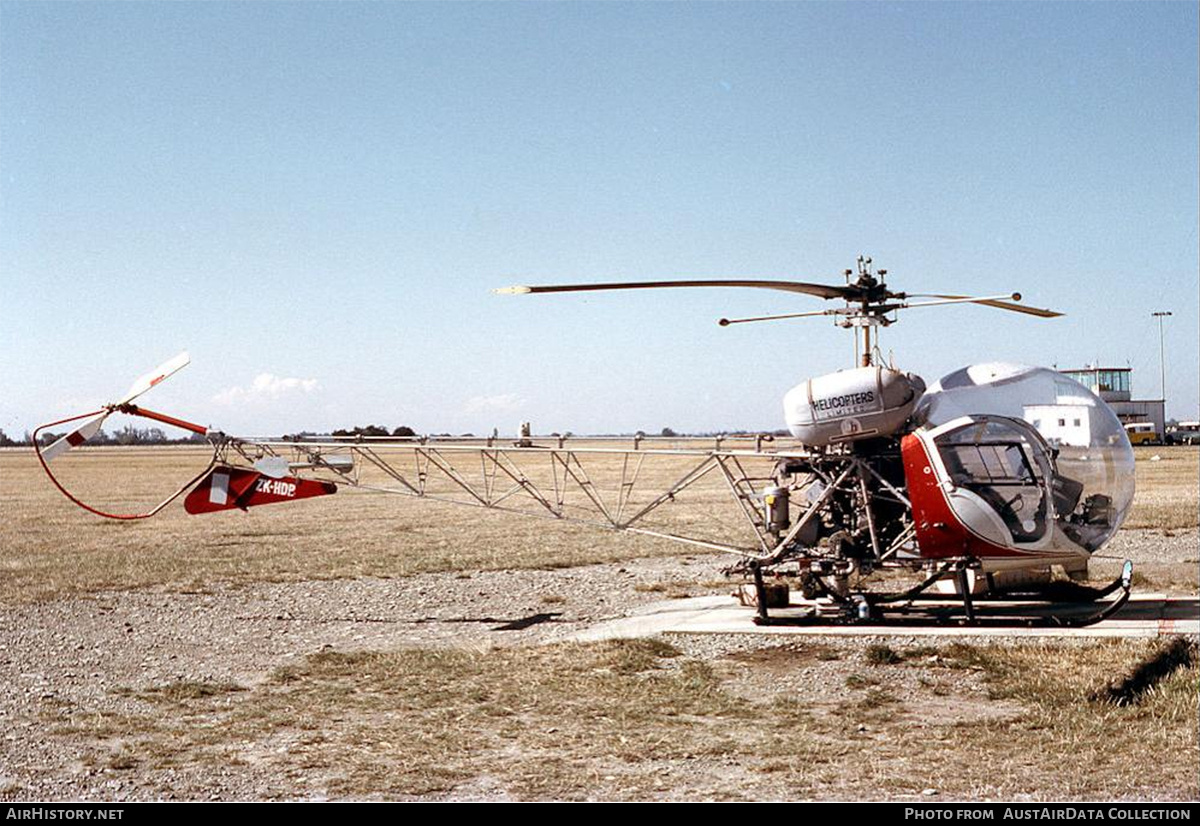 Aircraft Photo of ZK-HDB | Bell 47G-4A | Helicopters Limited | AirHistory.net #721020