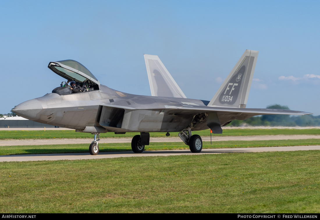 Aircraft Photo of 02-4034 / AF02-034 | Lockheed Martin F-22A Raptor | USA - Air Force | AirHistory.net #721077