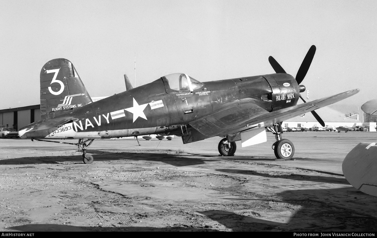 Aircraft Photo of N33693 | Vought F4U-7 Corsair | Flight Systems Inc. | USA - Navy | AirHistory.net #721085