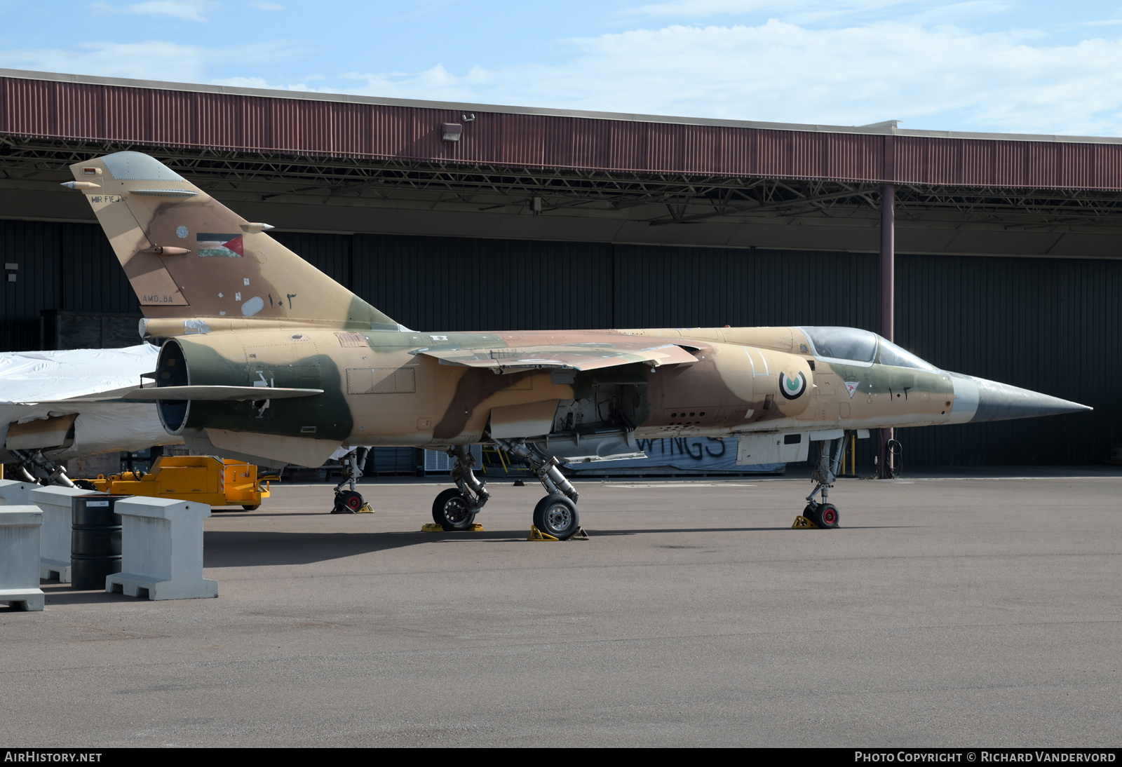 Aircraft Photo of 103 / N531DR | Dassault Mirage F1 | Jordan - Air Force | AirHistory.net #721106