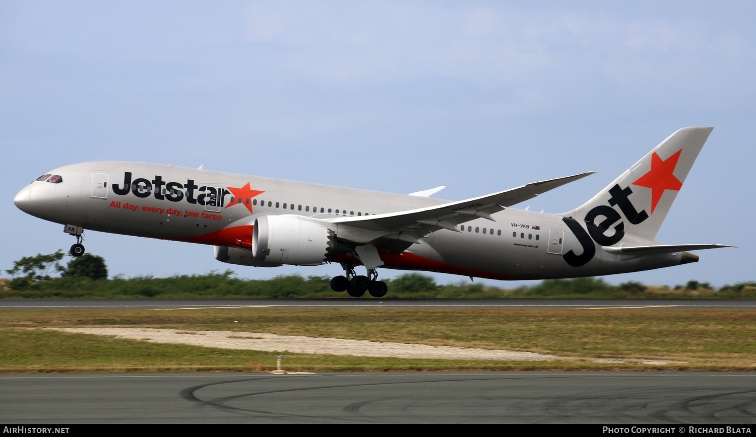 Aircraft Photo of VH-VKB | Boeing 787-8 Dreamliner | Jetstar Airways | AirHistory.net #721182