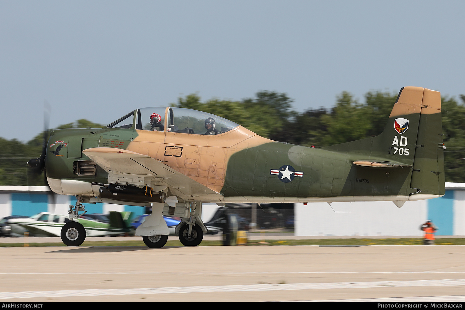Aircraft Photo of N51705 / AF51-3705 | North American T-28A Trojan | USA - Air Force | AirHistory.net #721232