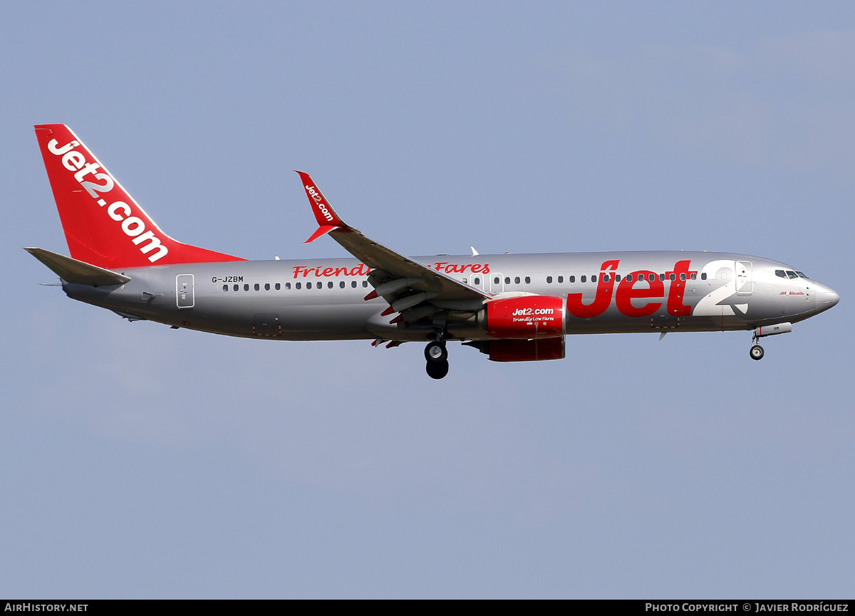 Aircraft Photo of G-JZBM | Boeing 737-800 | Jet2 | AirHistory.net #721292