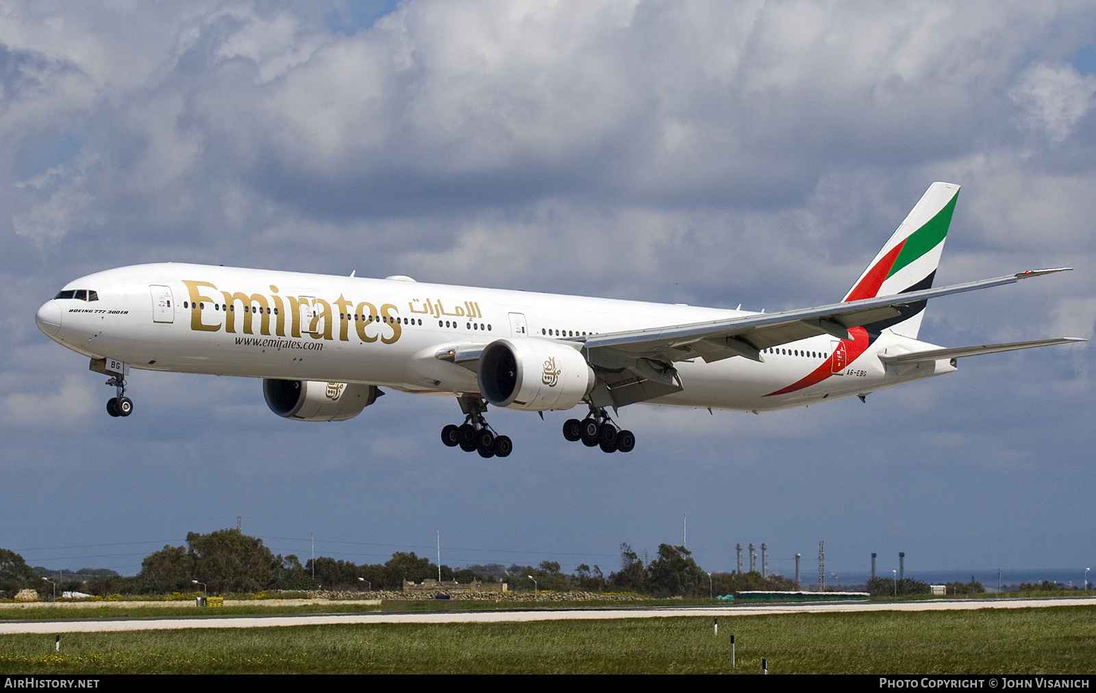 Aircraft Photo of A6-EBG | Boeing 777-36N/ER | Emirates | AirHistory.net #721393