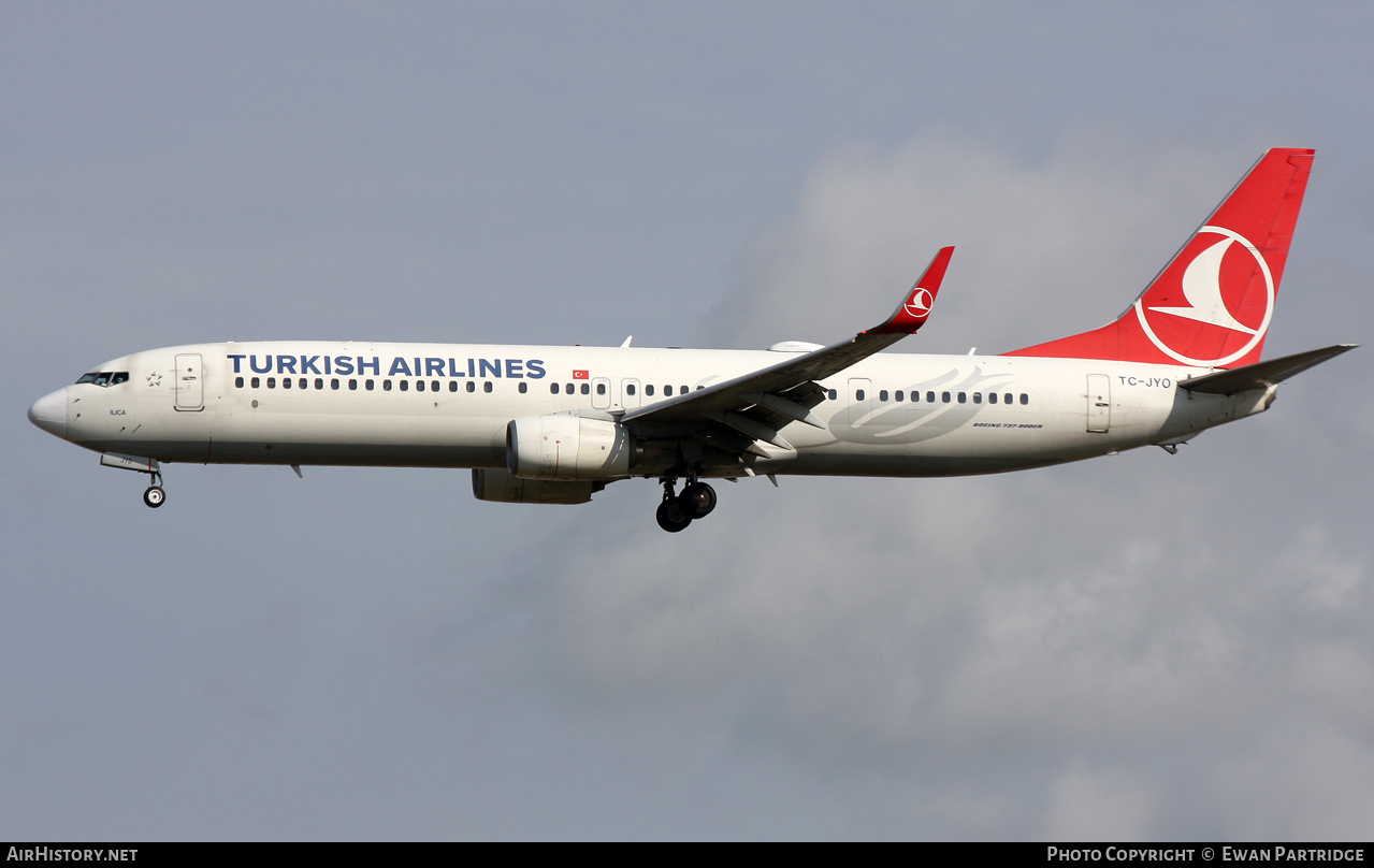 Aircraft Photo of TC-JYO | Boeing 737-9F2/ER | Turkish Airlines | AirHistory.net #721511