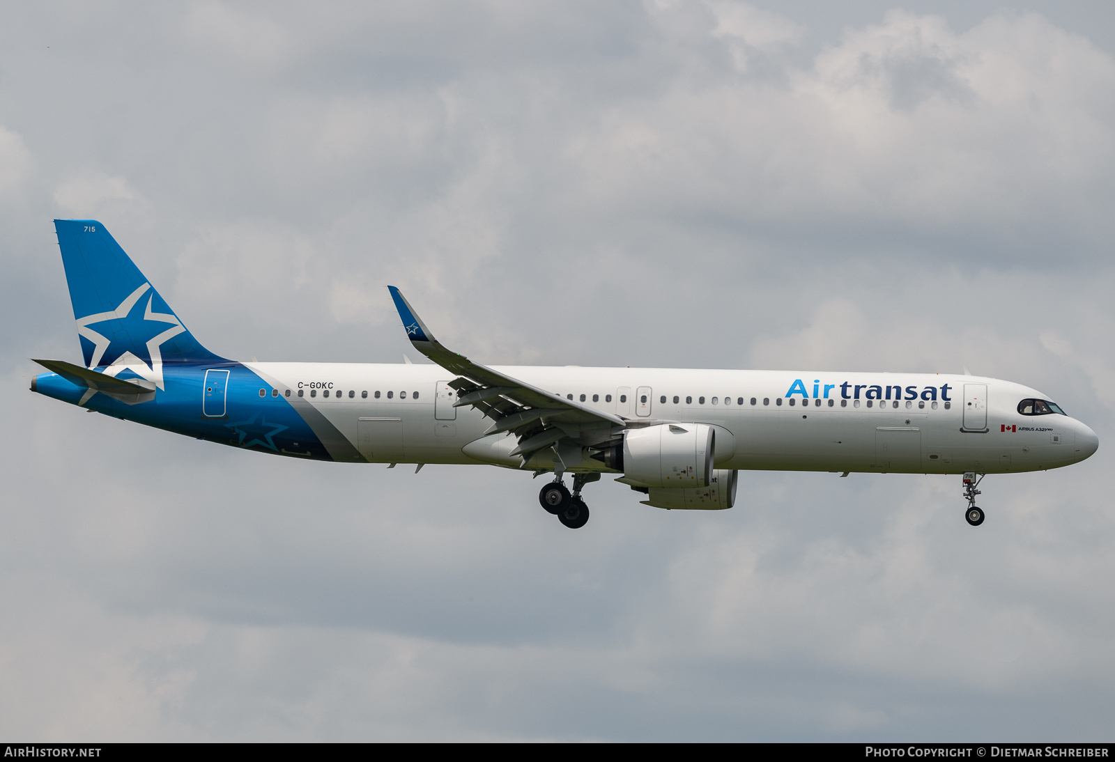 Aircraft Photo of C-GOKC | Airbus A321-271NX | Air Transat | AirHistory.net #721515